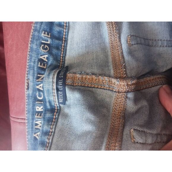 Factory distressed American eagle high rise shortie women's 10 - Picture 5 of 5